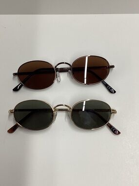 Aire Uni-Sex Regulus Oval Sunglasses Size Small - Set of 2